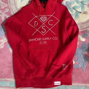 Diamond Supply Co Red Hoodie